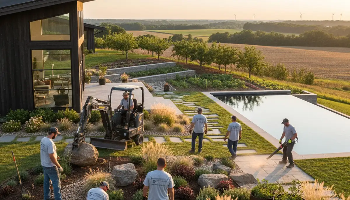 Landscaping service in Dayton, OH for lawn care, mulch, and yard maintenance