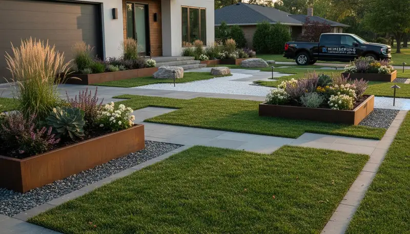 Dayton, OH landscaping team providing professional lawn care and landscape maintenance services